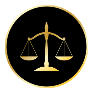 Mes cours (image de la balance, symbole de la justice)